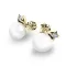 Dámske náušnice žlté zlato 585 prírodný diamant s perlami 10890-ZL-DIA-FW