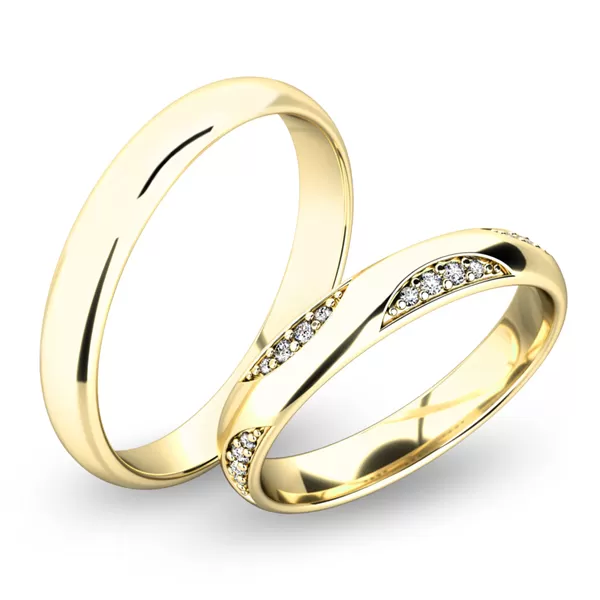 Snubné prstene z bieleho zlata SP-61050