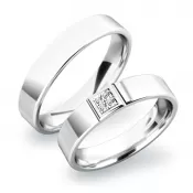 Snubné prstene zo striebra SP-61022-Ag