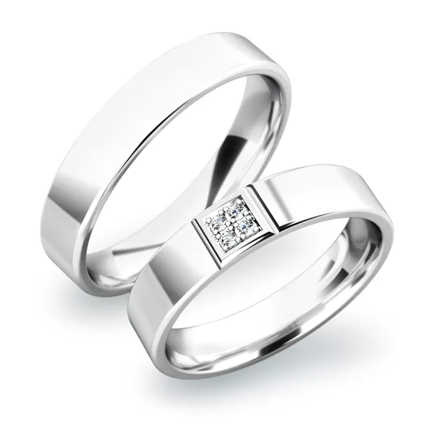 Snubné prstene zo striebra SP-61022-Ag