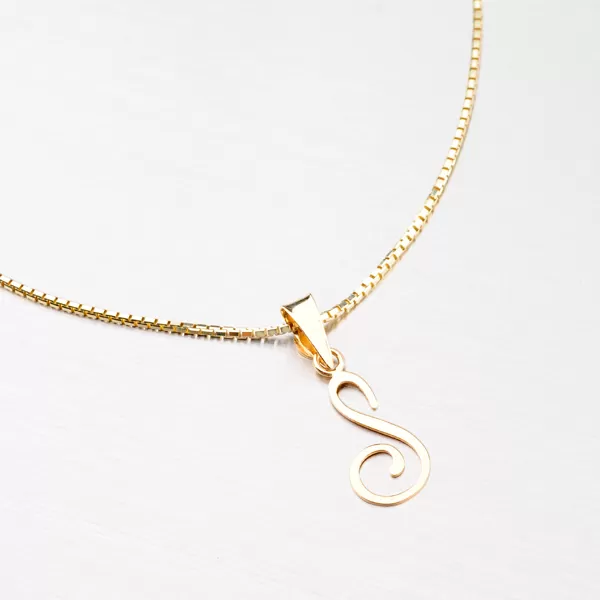 Prívesok - zlaté písmenko S 43-2937-S