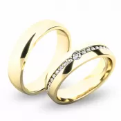 Snubné prstene zo žltého zlata SP-61054