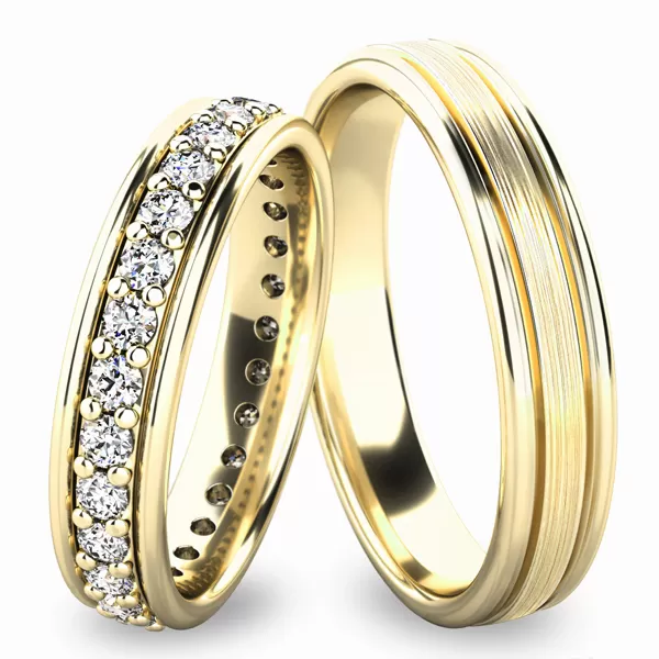 Snubné prstene - biele zlato SP-61053