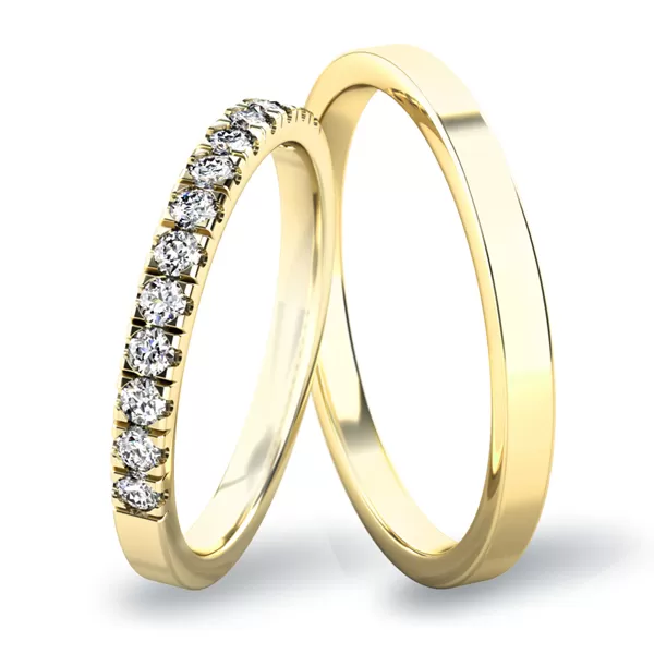 Snubné prstene z bieleho zlata SP-61061