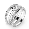 Set zásnubných prsteňov z bieleho zlata 10807-SET02-BB