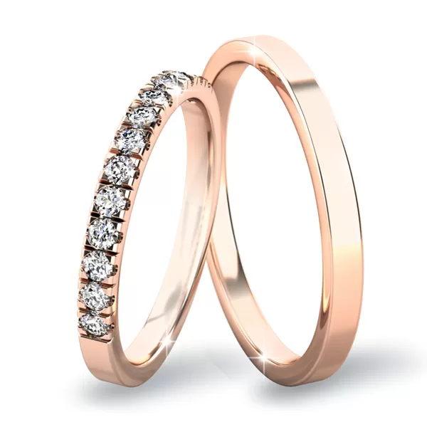 Snubné prstene zo žltého zlata SP-61061