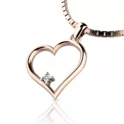 Zlatý prívesok s diamantom 10875-CV-DIA