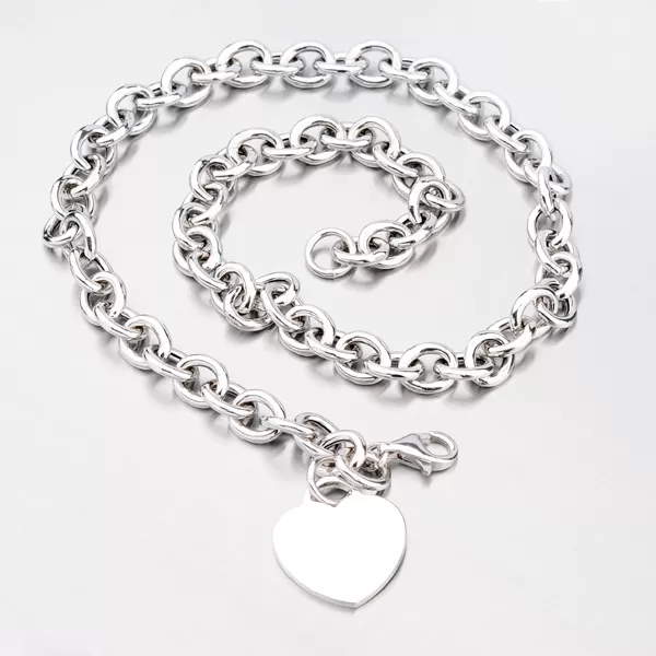 Strieborný náhrdelník so srdiečkom N1300444-1264-SLX