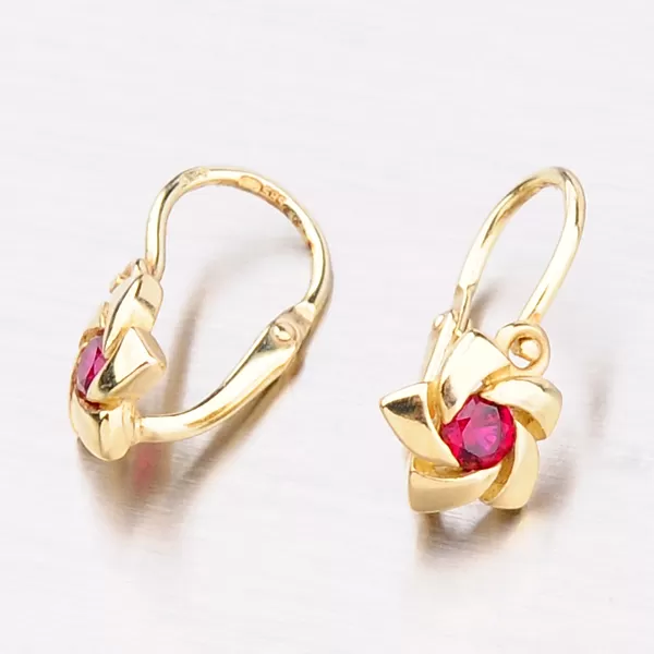 Detské kvietky zo žltého zlata 52DN-2201ZČ