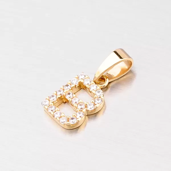 Zlatý prívesok - písmeno B 13-152-B