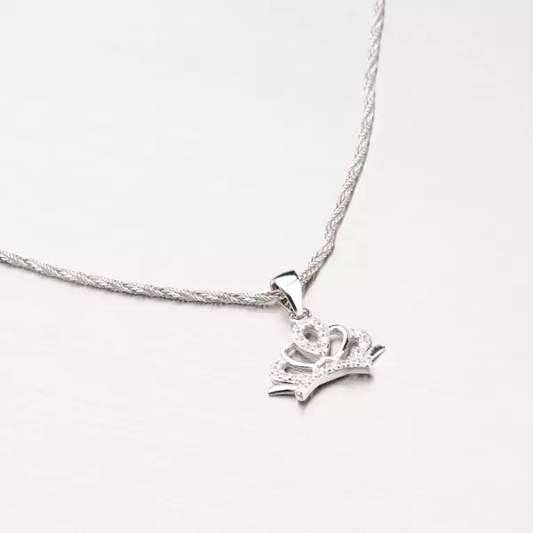 Strieborný prívesok v tvare korunky P1603124-1905-SLX