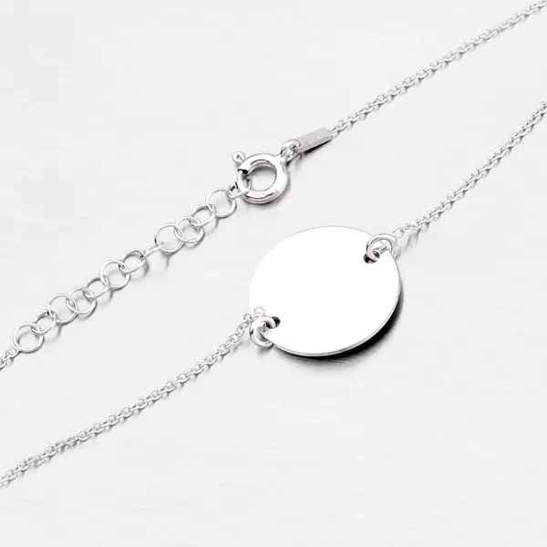 Strieborný náramok s možnosťou rytiny MBR1552A