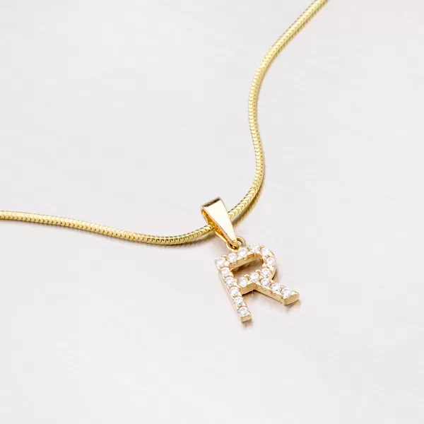 Zlatý prívesok - písmeno R 13-152-R