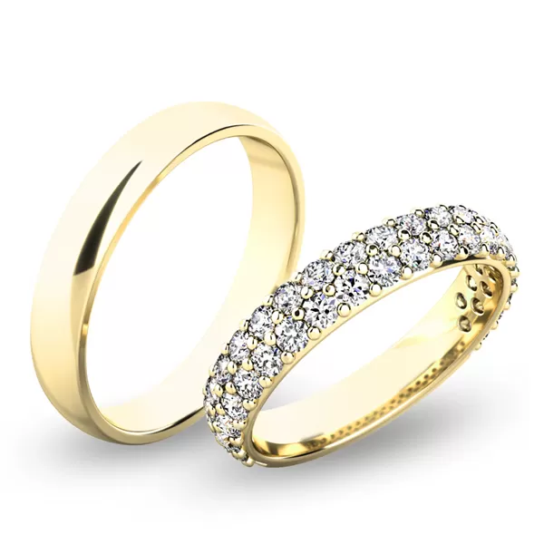 Snubné prstene biele zlato SP-61060