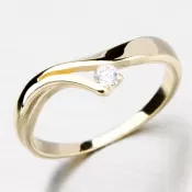 Prsteň zo zlata DZ1853-ZL