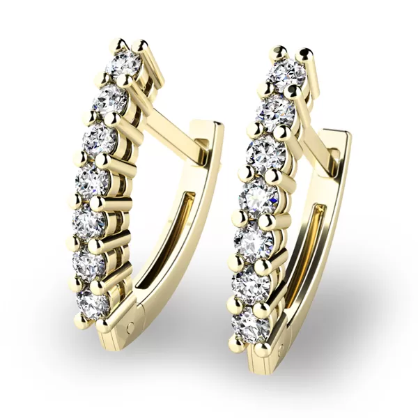 Visiace briliantové náušnice 10897-ZL-DIA