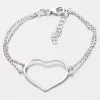 Strieborný náramok so srdiečkom B1602764-0517-SLX