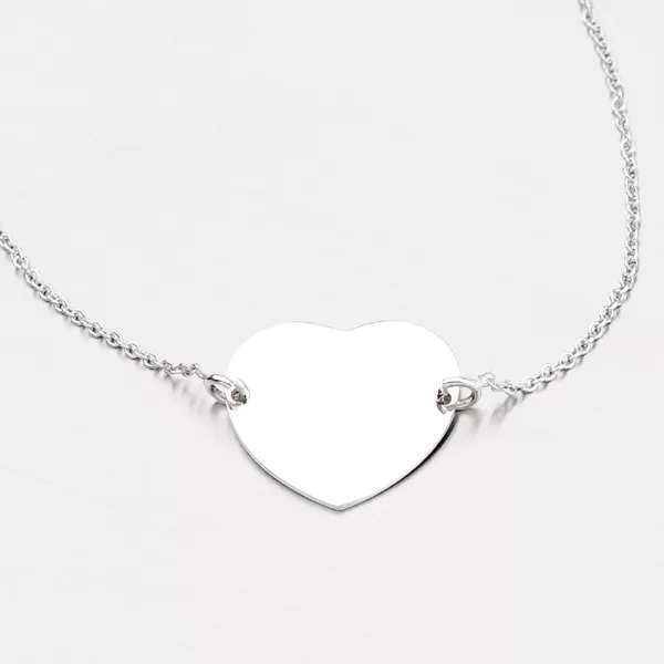 Strieborný náramok so srdiečkom MBR1552G