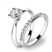 Krásny set zásnubných prsteňov 10770-SET01-BB
