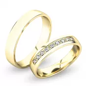 Snubné prstene zo žltého zlata SP-61058