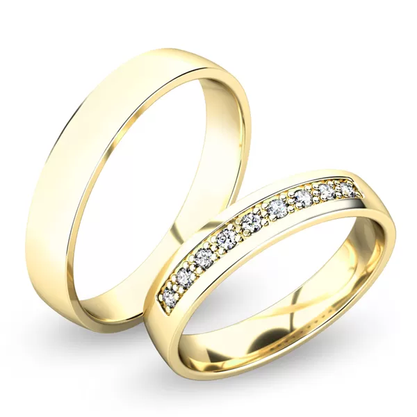 Snubné prstene zo žltého zlata SP-61058