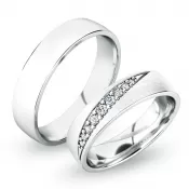 Strieborné snubné prstene SP-61051-Ag