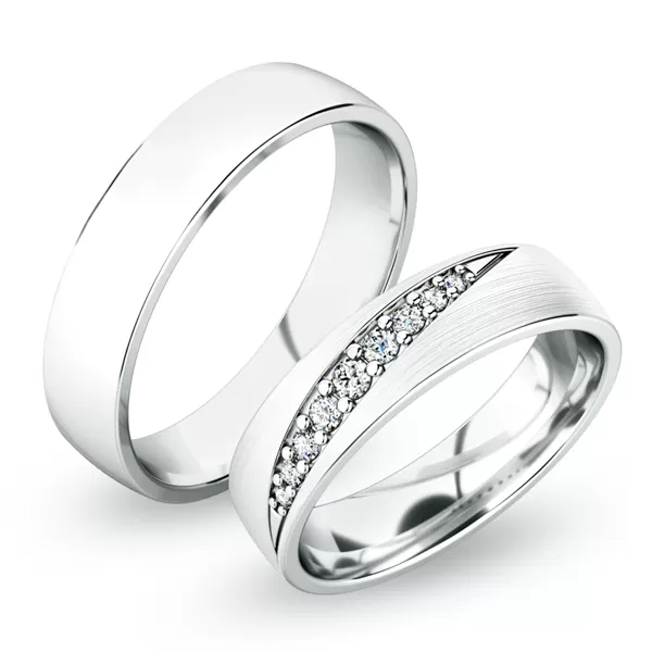 Strieborné snubné prstene SP-61051-Ag