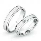 Snubné prstene zo striebra SP-61055-Ag