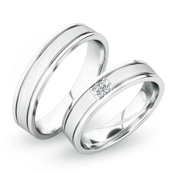 Snubné prstene zo striebra SP-61055-Ag
