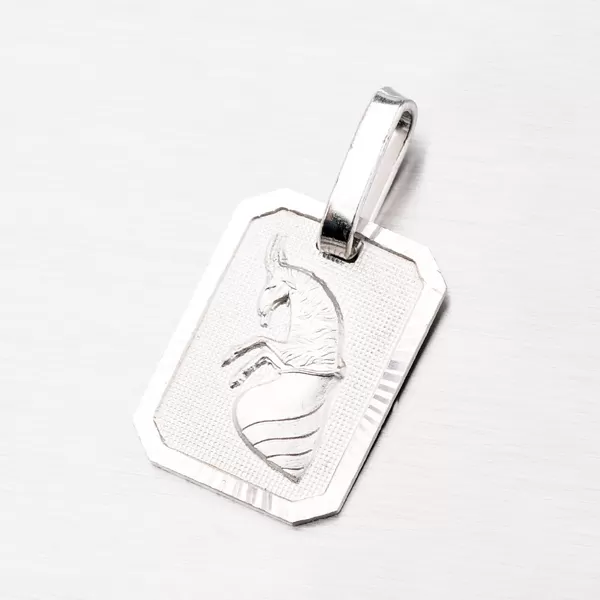 Kozorožec - strieborné mesačné znamenie M5013-12