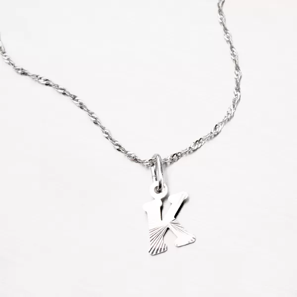 Strieborné písmenko - K M5114-FC-K