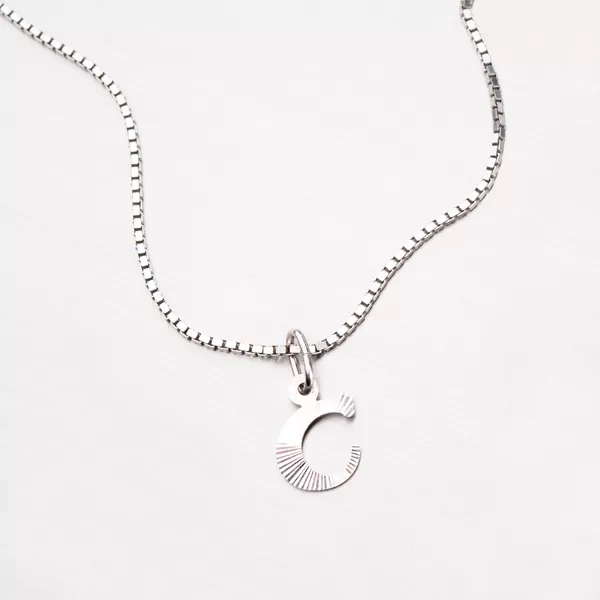 Strieborné písmenko - C M5114-FC-C