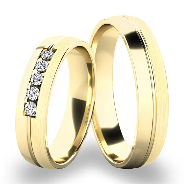 Zlaté snubné prstene SP-287