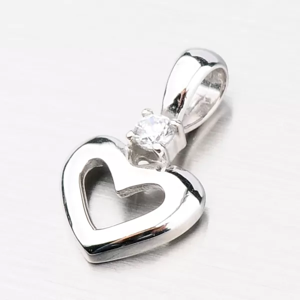 Prívesok zo zlata - srdce DZ1603B