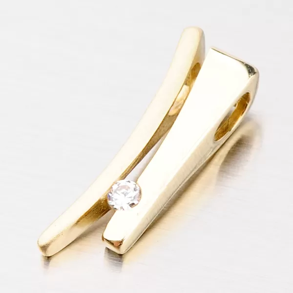 Elegantný prívesok zo žltého zlata DZ1702ZL