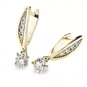 Visiace náušnice a diamanty 10871-ZL-DIA