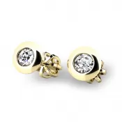 Zlaté náušnice so zirkónmi 10825-ZL-ZIR