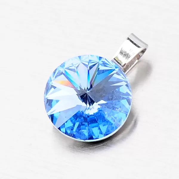 Prívesok s kryštálom modrým D118M-JK