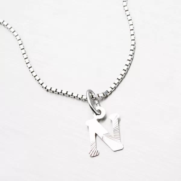 Strieborné písmenko - N M5114-FC-N