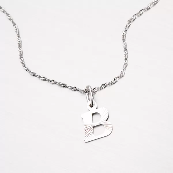 Strieborné písmenko - B M5114-FC-B