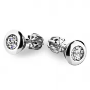 Zlaté náušnice s diamantmi 10907-B-DIA