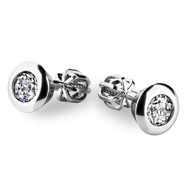 Zlaté náušnice s diamantmi 10907-B-DIA