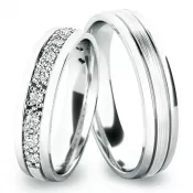 Strieborné snubné prstene SP-61052-Ag