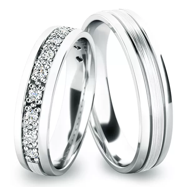 Strieborné snubné prstene SP-61052-Ag