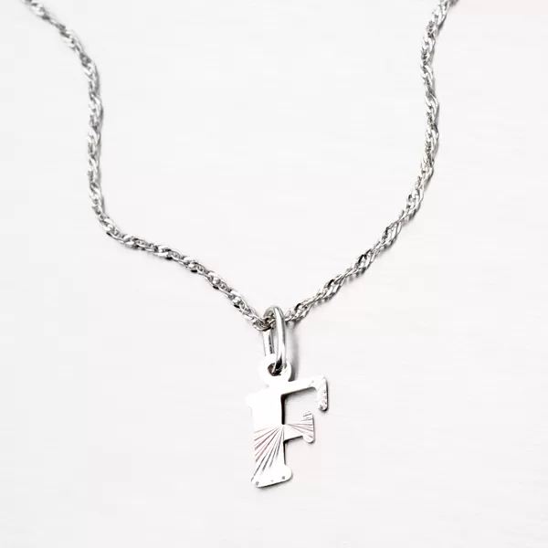 Strieborné písmenko - F M5114-FC-F