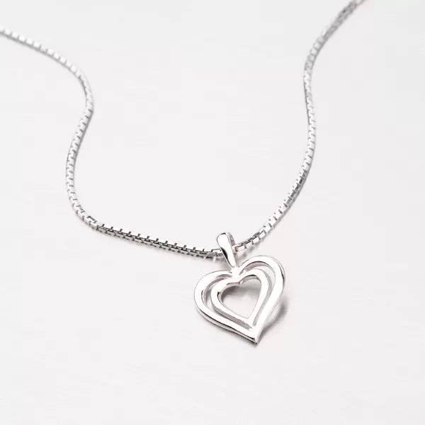 Srdce z bieleho zlata DZ1601B