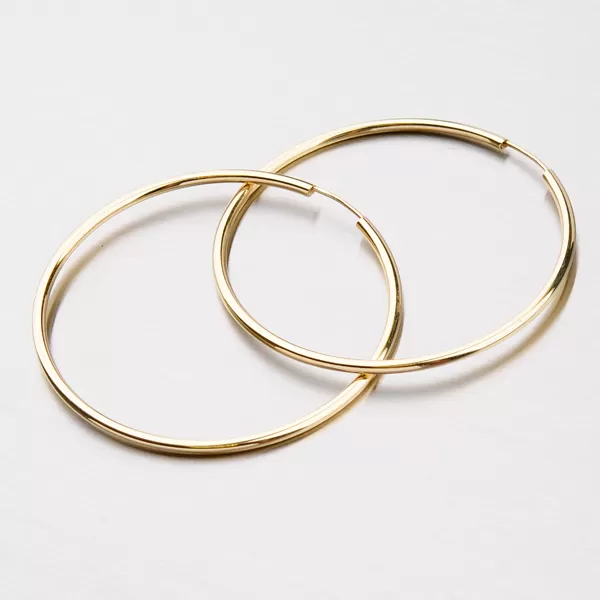 Kruhy zlaté - 40 mm 12-246