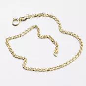 Zlatý pletený náramok 44-1205