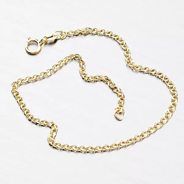 Zlatý pletený náramok 44-1205