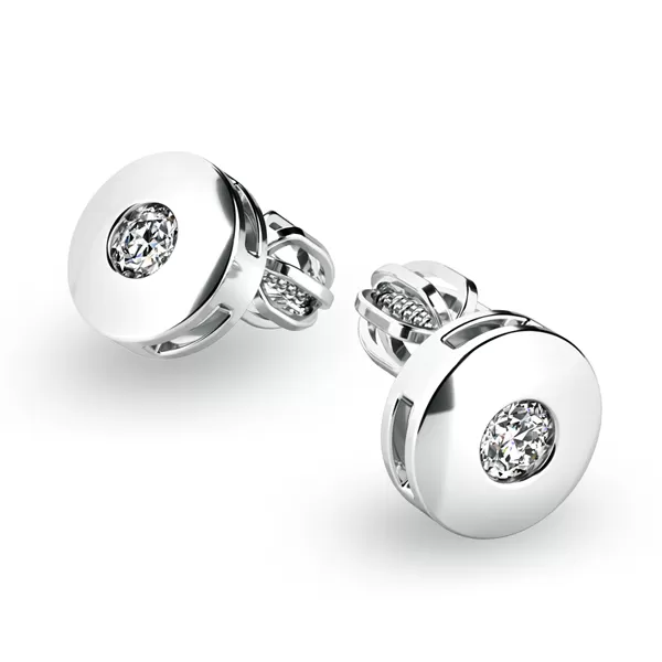 Zlaté náušnice s diamantmi 10911-NS-B-DIA